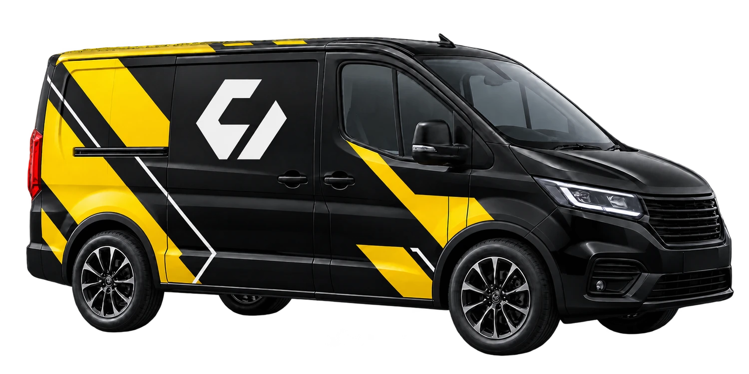 C4 Reklam resmi logosuyla hazırlanmış temsili araç giydirme konsepti